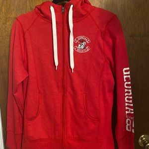Red Georgia Bulldogs zip up jacket